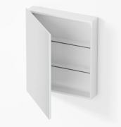 PAVIA MIRROR CABINET - 600MM - 120MM - 1 DOOR