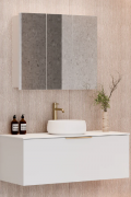 PAVIA MIRROR CABINET - 900MM - 120MM - 3 DOOR