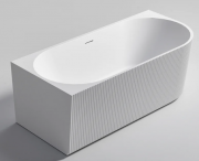 PIPER ACRYLIC CORNER BATH - LH - 1670X790X600 - MAT WHITE
