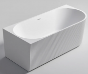 PIPER ACRYLIC CORNER BATH - RH - 1670X790X600 - MAT WHITE