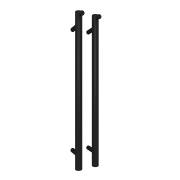 Polo 1100mm Vertical Heated Towel Bar (47 Watts) - Matte Black