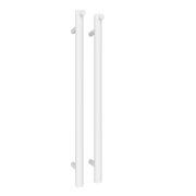 Polo 1100mm Vertical Heated Towel Bar (47 Watts) - Matte White