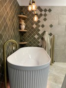 Blanc Heritage modular, Code Pure Freestanding Towel rail, Voda floor mounted bath filler
