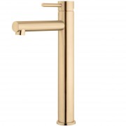 Reef High Rise Basin Mixer (304 SS) - Brushed Brass (PVD)