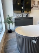 Riada Freestanding Bath 1500x750 Slate Grey