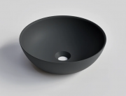 VILLA SOLID/SUR ROUND VESSEL BASIN - 390X125H - DARK GREY