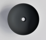 VILLA SOLID/SUR ROUND VESSEL BASIN - 390X125H - DARK GREY