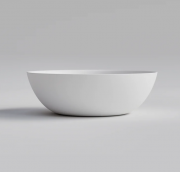 VILLA SOLID/SUR ROUND VESSEL BASIN - 390X125H - MAT WH