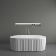 Riada Freestanding Bath 1500x750 Matt White