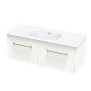ARRAY BERLIN SERIFOS 1200 SINGLE DRAWER WITH INTERNAL DRAWER WHITE SATIN