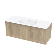 ARRAY OSLO SERIFOS 1200 SINGLE DRAWER WITH INTERNAL DRAWER RANFURLY OAK