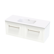 ARRAY OSLO SERIFOS 1200 SINGLE DRAWER WHITE SATIN