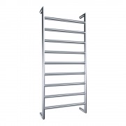 Luna Round Designer Ladder 9 Bar 1000x450 Left Hand Wiring - Chrome