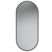 SOJI BLACK FRAMED MIRROR 450X1000 PILL