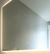 SOLACE LED TOUCH BUTTON DEMISTER MIRROR - RECTANGLE - 450X950