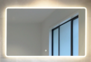 SOLACE LED TOUCH BUTTON DEMISTER MIRROR - RECTANGLE - 450X950