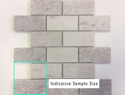 Stone Silver Satin Brick 300 x 300