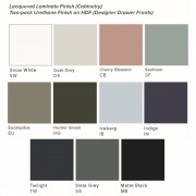 750 Porscha Wall Hung Vanity (1 Drawer) - Specify Colour & Drawer Front & Basin