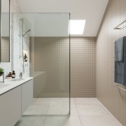 SERENO FRAMELESS SHOWER PANEL 1500W X 1960MM H