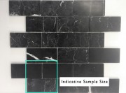 Stone Nero Marquina Satin Brick 300 x 300