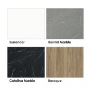 CONTOUR SWIFT 1200 SINGLE DRAWER WALL BERNINI MARBLE RIGHT HAND