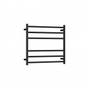CODE FLOW ROUND - HEATED TOWEL RAIL 240V/65W - 600HX650W - GUNMETAL