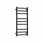 CODE FLOW ROUND - HEATED TOWEL RAIL 240V/65W - 900HX400W - BLACK