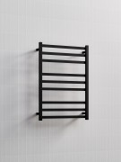 CODE PURE SQUARE - HEATED TOWEL RAIL 240V/98W - 900HX650W - BLACK