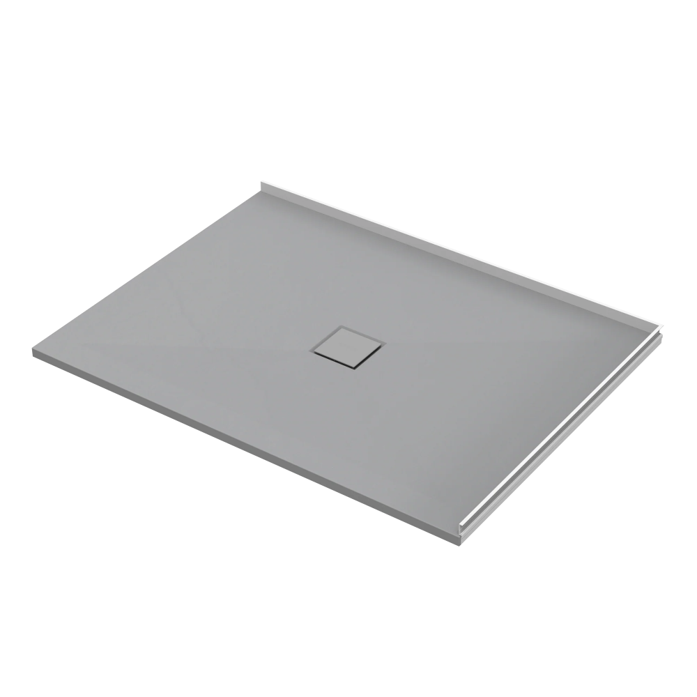 SLATEFORMA TRAY 1200x900 2 WALL BC UPSTAND STONE CENTRE WASTE