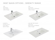 1200 Harrow Wall Hung Offset Left Basin Vanity (2 Drawer) - Specify Colour & Basin