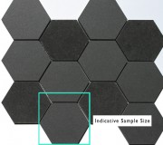 Timeless Charcoal Hexagonal Mix Mosaics 308 x 265