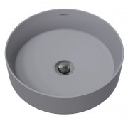 VC BASIN 355 ROUND MATT LIGHT GREY