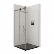 Verve CHARCOAL 2 Wall 900x900 Barn Door Slider