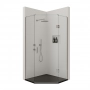 Verve CHARCOAL 2 Wall 1000x1000 Angle Front Hinging