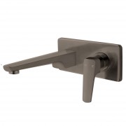 ECLIPSE WALL MOUNTED BASIN MIXER BRUSHED GUNMETAL (PVD)