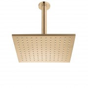 VODA CEILING MOUNTED SHOWER DRENCHER (SQUARE) BRUSHED BRASS (PVD)