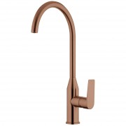 OLYMPIA GOOSENECK SINK MIXER - CS BRUSHED COPPER (PVD)