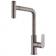 OLYMPIA HIGH RISE PULLOUT SINK MIXER - CS BRUSHED GUNMETAL (PVD)