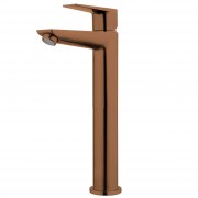 OLYMPIA HIGH RISE BASIN MIXER BRUSHED COPPER (PVD)
