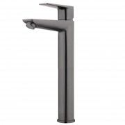 OLYMPIA HIGH RISE BASIN MIXER BRUSHED GUNMETAL (PVD)