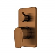 OLYMPIA DIVERTER SHOWER MIXER BRUSHED COPPER (PVD)