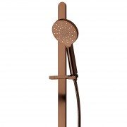 OLYMPIA 3 FUNCTION SLIDE SHOWER (ROUND) BRUSHED COPPER (PVD)