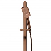OLYMPIA 3 FUNCTION SLIDE SHOWER (SQUARE) BRUSHED COPPER (PVD)