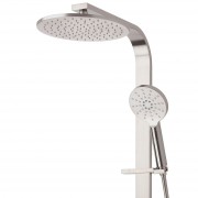 OLYMPIA DOUBLE HEAD SHOWER (ROUND) BRUSHED NICKEL (PVD)