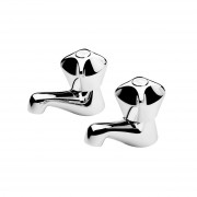 PROLINE BASIN TAPS (PAIR) HT CERAMIC CHROME