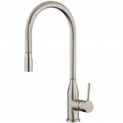 STAINLESS MINIMAL PULL DOWN SINK MIXER BRUSHED STAINLESS