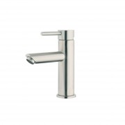 STAINLESS MINIMAL BASIN MIXER BRUSHED STAINLESS
