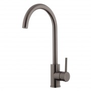 VODA GOOSENECK SINK MIXER - CS BRUSHED GUNMETAL (PVD)