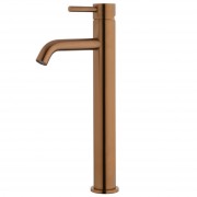 STORM HIGH RISE BASIN MIXER BRUSHED COPPER (PVD)