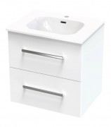 VERTO NERA 600 DOUBLE DRAWER WALL STANDARD FINISH - specify cabinet colour